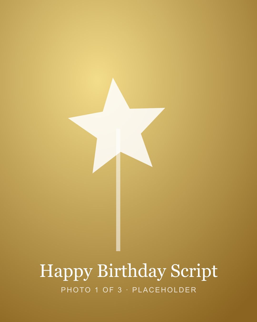 Happy Birthday Script