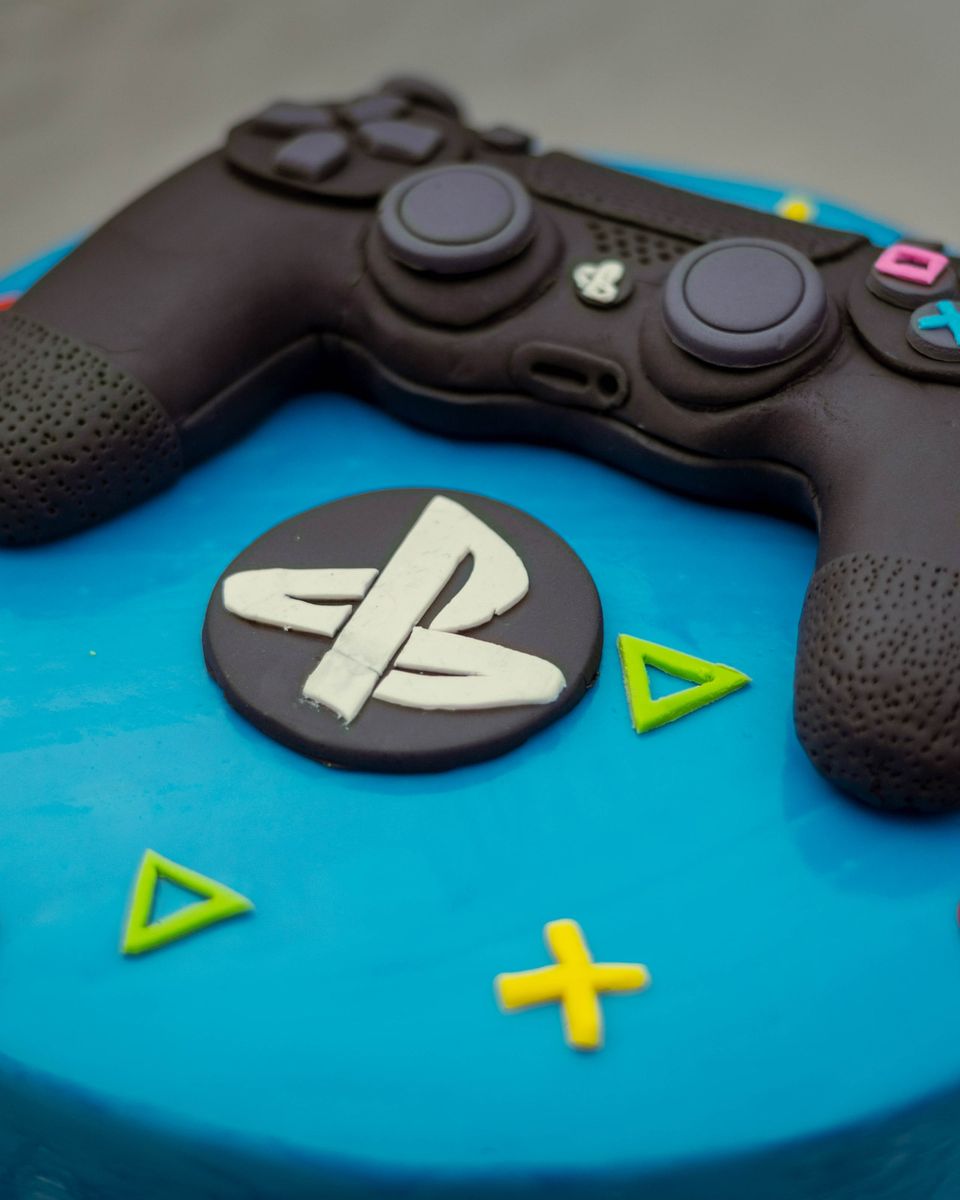 PlayStation controller and logo