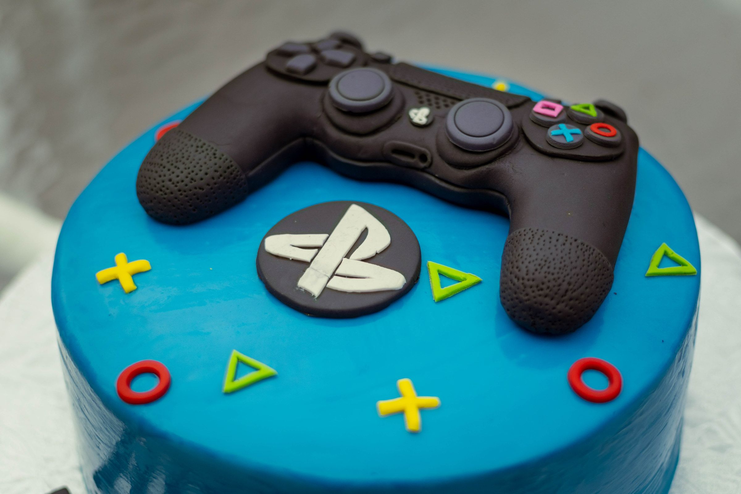 PlayStation controller and logo