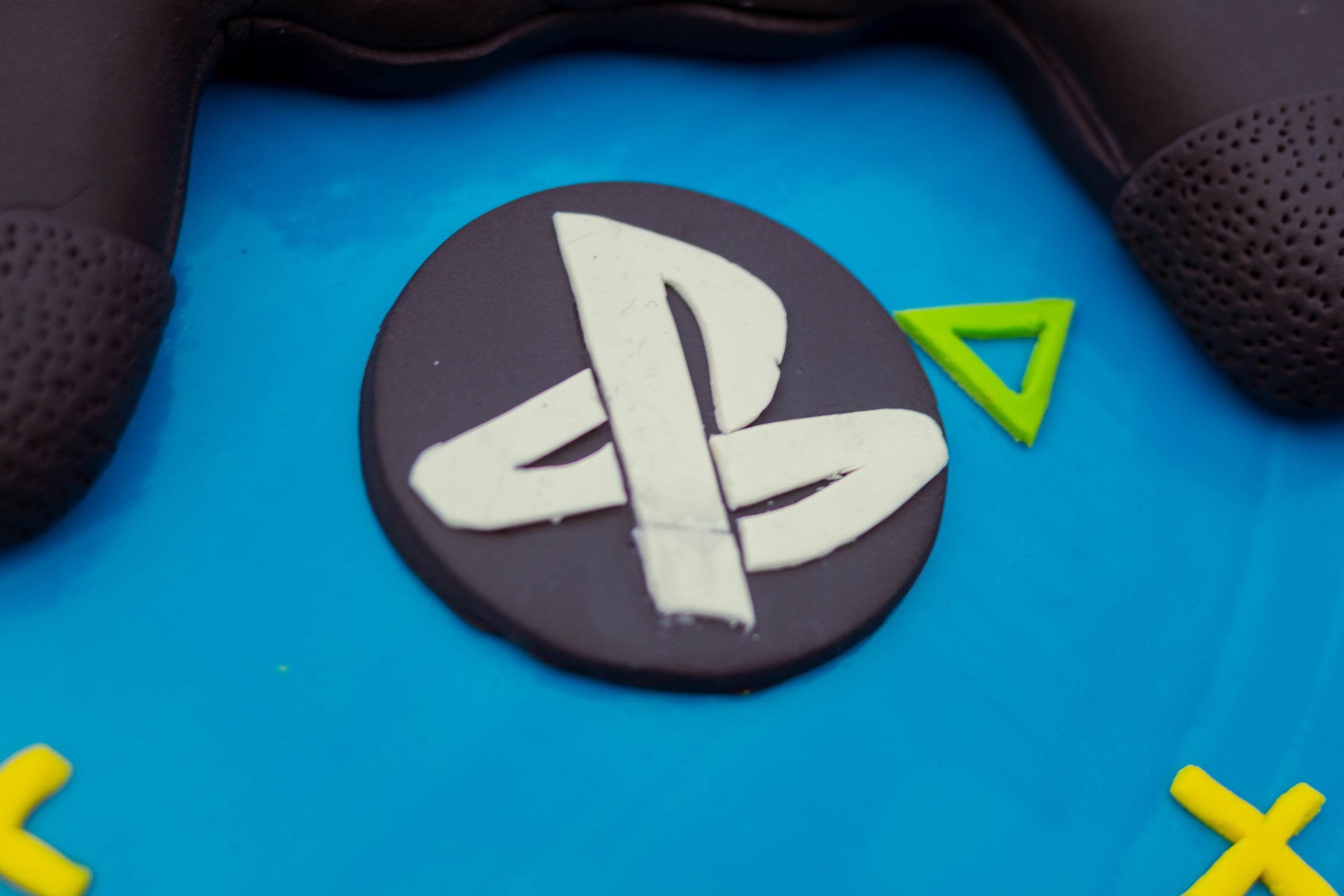 PlayStation controller and logo