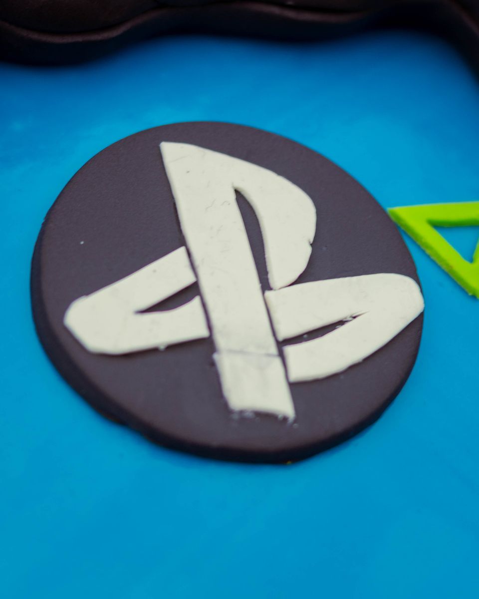 PlayStation controller and logo