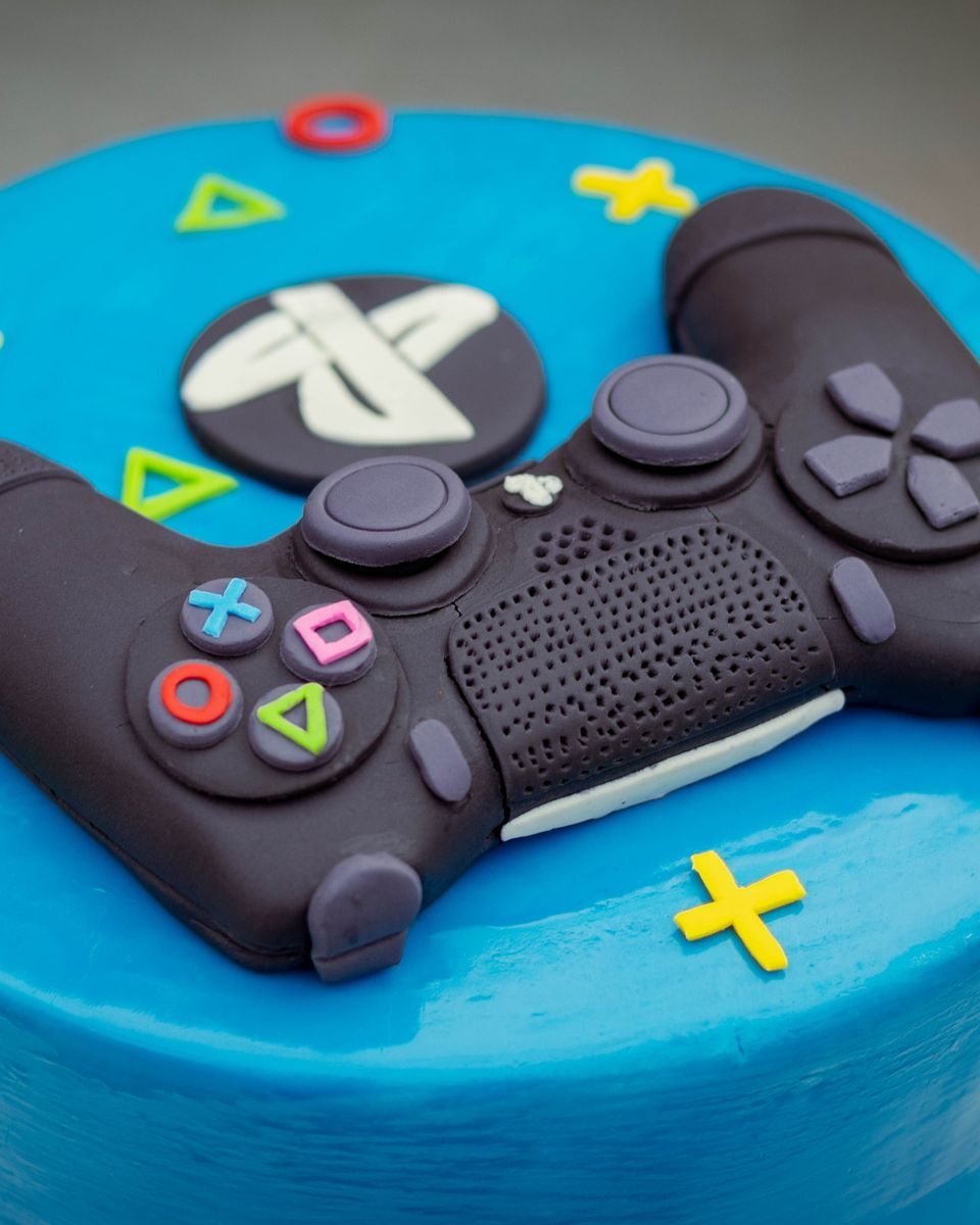 PlayStation controller and logo