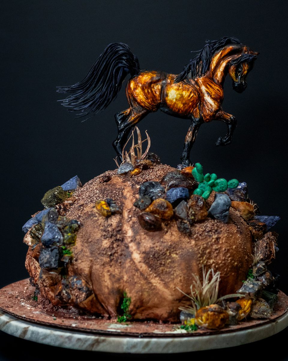 Golden horse