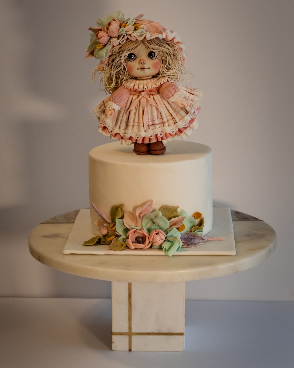 Flower crown doll